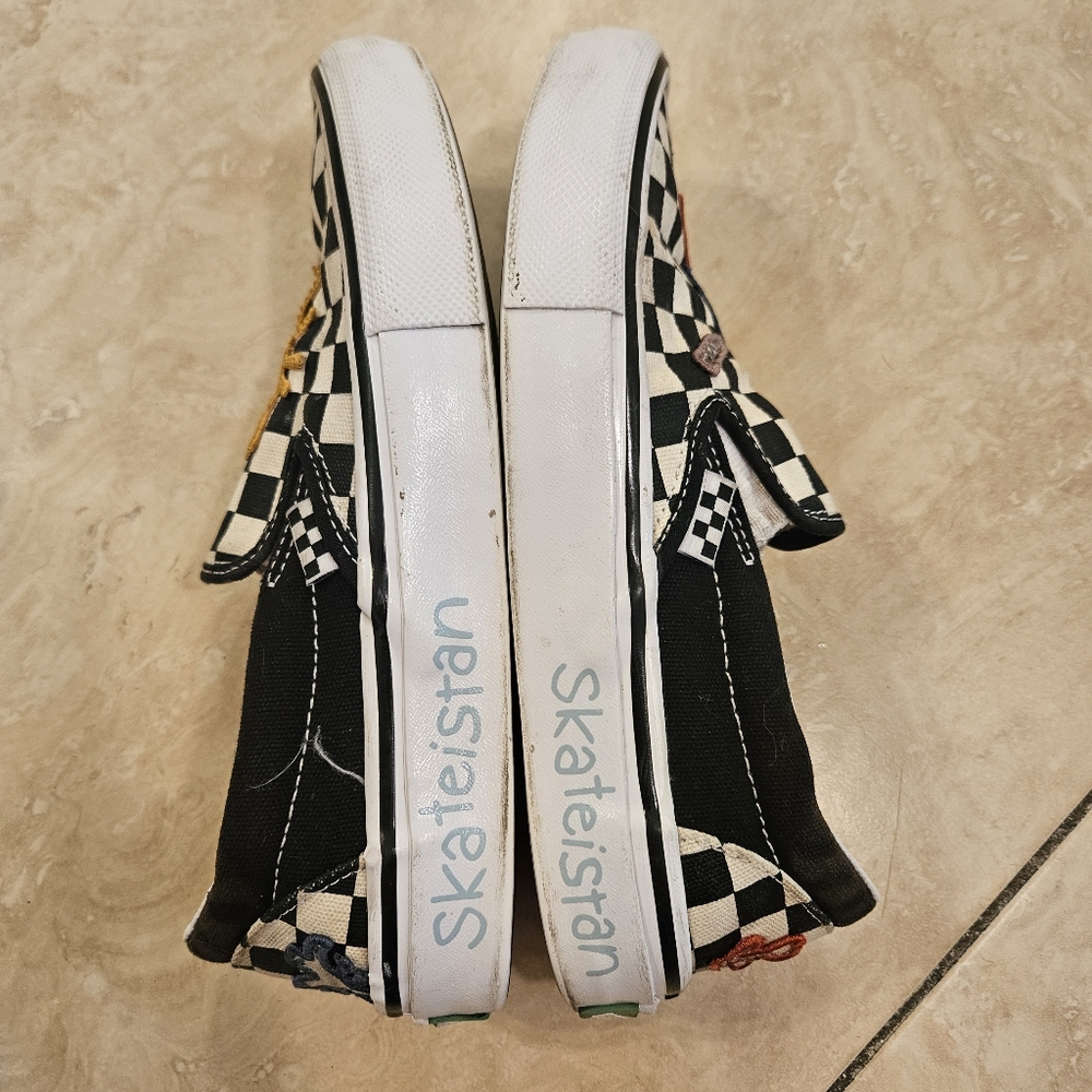 Vans skatistan slip on checkered skateboard sneakers MEN size US 5.5 - Picture 5 of 10